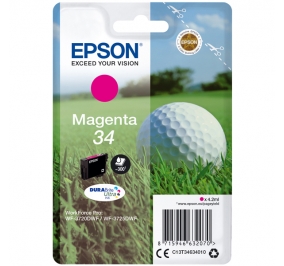 Epson Cartuccia inkjet Pallina da golf DuraBrite Ultra 34 magenta C13T34634010