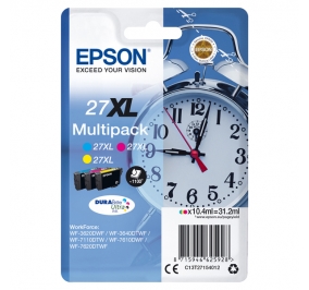 Epson Conf. 3 cartucce inkjet Sveglia DuraBrite Ultra 27XL ciano+magenta+giallo C13T27154012