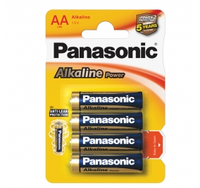 PILA PANASONIC STILO 1,5V LR6 AA ALCALINA POWER BLISTER 4 PZ