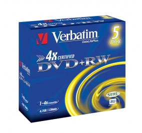 DVD+RW VERBATIM SLIM 4X CF.5