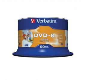 DVD-R VERBATIM CAMPANA 16X4,7 GB STAMPABILI CF.50