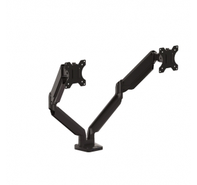 BRACCIO MONITOR ORIZONTALE DOPPIO PLATINUM SERIES Colore Nero
