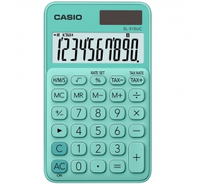 CALCOLATRICE TASCABILE COLORFUL SL-310UC VERDE PASTELLO Colore Verde Pastello