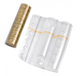PORTAMONETE ITERNET ARANCIONE BLISTER (40 MONETE 20 CENT)CF.100