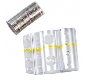 PORTAMONETE ITERNET GIALLO BLISTER (25 MONETE 1 EURO)CF.100