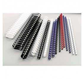 SPIRALE GBC PLASTICA MM.45 OVALE CF.50 NERO Colore Nero
