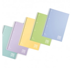 BLOCCHI SPIRALATI COLOR PASTELLO F.TO 21X29,7 RIG.4 MM FF80