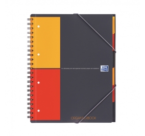 BLOCCO OXFORD A4+ SPIRALE FF160 4M 4 FORI ORGANIZ Colore Grigio