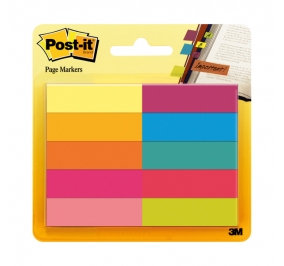 SEGNAPAGINA IN CARTA  MM.12,7X44 10 COLORI POST-IT�