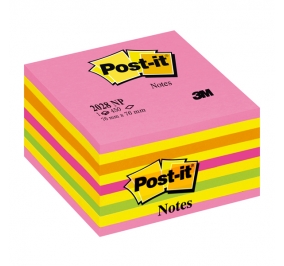 CUBO 3M POST-IT NEON MM.76X76 FF450 ROSA