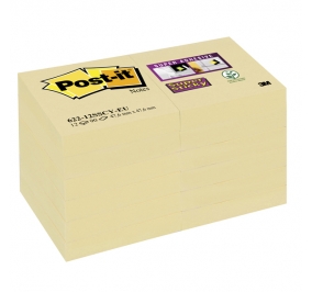 BLOCCO 3M POST-IT MM.47,6X47,6 SUPER STICKY CANARY