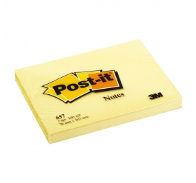 BLOCCO 3M POST-IT MM76X102 CANARY 657