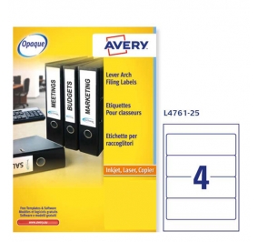 ETICHETTA AVERY BIANCHE MM.192X617 FF25