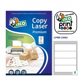 ETICHETTA TICO PRINT MM.190X61 LP4W19061 CF.100