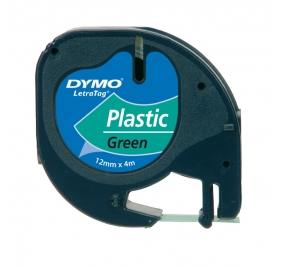 NASTRO DYMO LETRATAG 12X4 PLASTICA VERDE 912040 Colore Verde