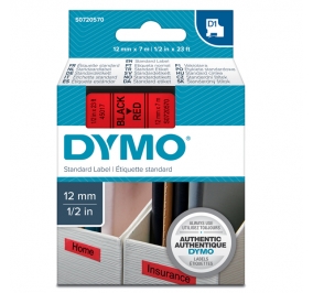 NASTRO DYMO POKET 1/5500 12X7 NERO/ROSO 450170 D1 Colore Nero su rosso
