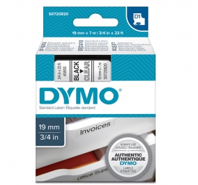 NASTRO DYMO 2000/5500 19X7 NERO/TRASPARENTE 458000 D1 Colore Nero su trasparente
