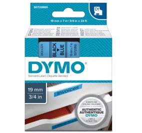NASTRO DYMO 2000/5500 19X7 NERO/BLU 458060 D1 Colore Nero su blu