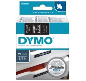 NASTRO DYMO 2000/5500 19X7 BIANCO/NERO 458110 D1 Colore Bianco su Nero