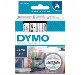NASTRO DYMO LM 300 24X7 NERO/TRASPARENTE 537100 D1 Colore Nero su trasparente
