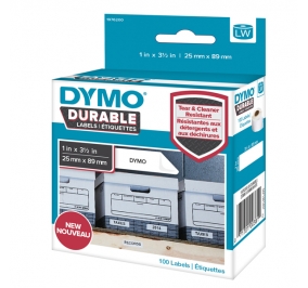 ETICHETTE PER LABELWRITER LW DURABLE MM 25X89 ROT.1X100 Colore Bianco