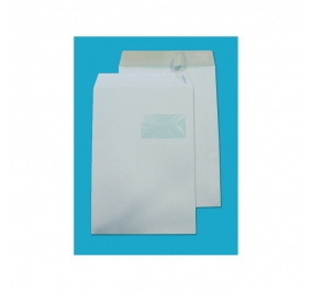 BUSTA BLASETTI SACCO KRAFT BIANCO 23X33 STRIP SOFFIETTO  CF.500