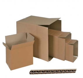 SCATOLA IMBALLO IN CARTONE ONDA SINGOLA CM.60X60X60H CF.15