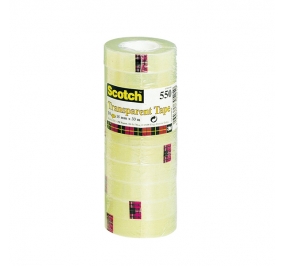 NASTRO ADESIVO SCOTCH PPL TRASPARENTE MM.19X33 MT. ART.550 CF.8