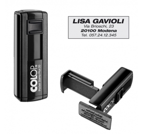 TIMBRO AUTOMATICO COLOP POCKET STAMP  PLUS 20 NERO Colore Nero