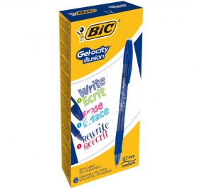 PENNA CANCELLABILE GELOCITY ILLUSION BLU CF.12 Colore Blu