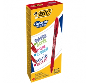 PENNA CANCELLABILE GELOCITY ILLUSION ROSSO CF.12 Colore Rosso