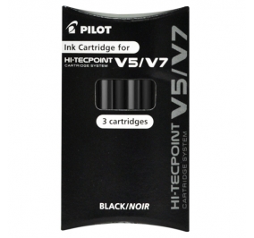 CARTUCCE PILOT PER HI TECPOINT V5/V7 NERO CF.3 Colore Nero