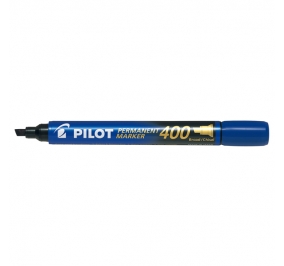 PENNARELLO MARCATORE PILOT 400 PUNTA SCALPELLO BLU Colore Blu