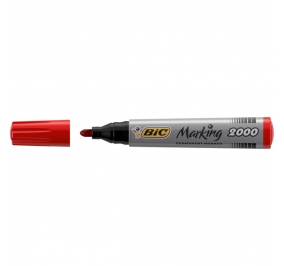 PENNARELLO MARCATORE BIC 2000 PUNTA CONICA ROSSO CF.12 Colore Rosso