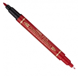 PENNARELLO PENTEL TWIN TIP 2 PUNTE ROSSO Colore Rosso
