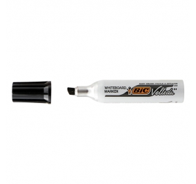 PENNARELLO MARCATORE BIC VELLEDA 1781 PUNTA SCALPELLO NERO CF.12 Colore Nero