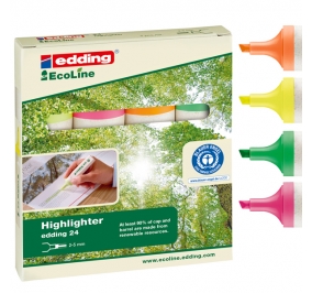 EVIDENZIATORE EDDING 24 ECOLINE CF.4 COLORI ASSORTITI Colore 4 Colori Assortiti G-A-RS-V