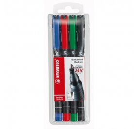 PENNARELLO STABILO OHP 843 MEDIA MEDIA CF.4 ASSORTITI Colore 4 Colori assortiti