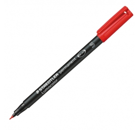 PENNARELLO STAEDTLER LUMOCOLOR 313 MM 04 ROSSO Colore Rosso