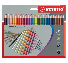 MATITE STABILO COLORATE AQUACOLOR CF.36 ASSORTITI Colore Colori assortiti