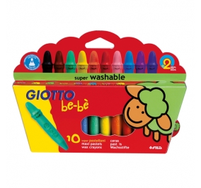 PASTELLO CERA BE-BE GIOTTO COLORI ASS ART.4668 CF.10 Colore 10 Colori assortiti