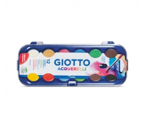 ACQUARELLI GIOTTO 12 COLORI + PENNELLO Colore 12 Colori assortiti