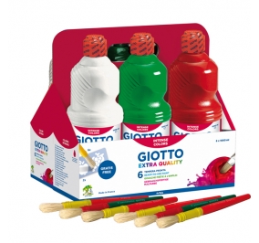 TEMPERA PRONTA GIOTTO ML1000 CF.6 COLORI ASSORTITI Colore 6 Colori assortiti