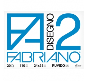 ALBUM DISEGNO FABRIANO F2 CM.24X33 RUVIDO FF20 G110