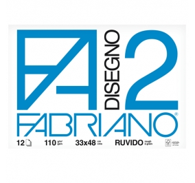 ALBUM DISEGNO FABRIANO F2 CM.33X48 RUVIDO FF10 G110