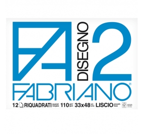 ALBUM DISEGNO FABRIANO F2 CM.33X48 SQUADRATO FF12 G110