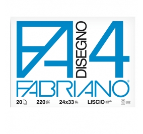 ALBUM DISEGNO FABRIANO F4 CM.24X33 LISCIO FF20 G220