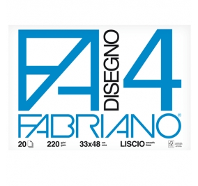 ALBUM DISEGNO FABRIANO F4 CM.33X48 LISCIO FF20 G220