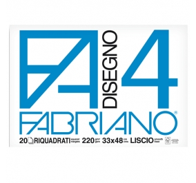 ALBUM DISEGNO FABRIANO F4 CM.33X48 SQUADRATO FF20 G220