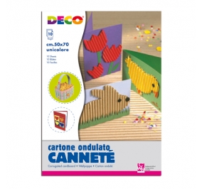 CARTONE ONDULATO 50X70 CF.10 BLU Colore Blu